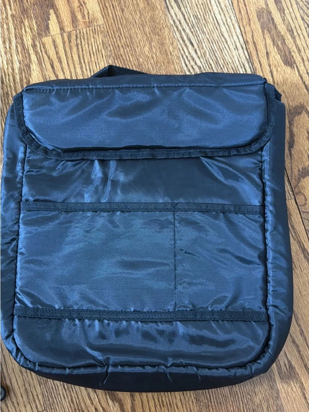 Gray and Black laptop bag